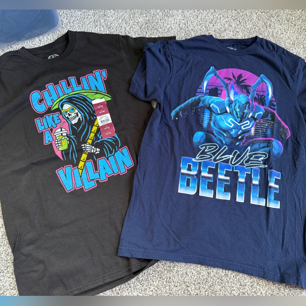 Kids Graphic T-Shirts - Black and Blue
